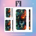 Protect your phone with style and durability with our Kaleidoscope of Whiskers t