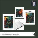 Keep your thoughts organized with this purr-fect  Kaleidoscope of Whiskers Hardc