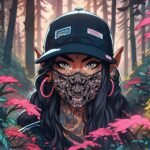 Stepping out of the shadows and into the wild, she wears her art with pride and