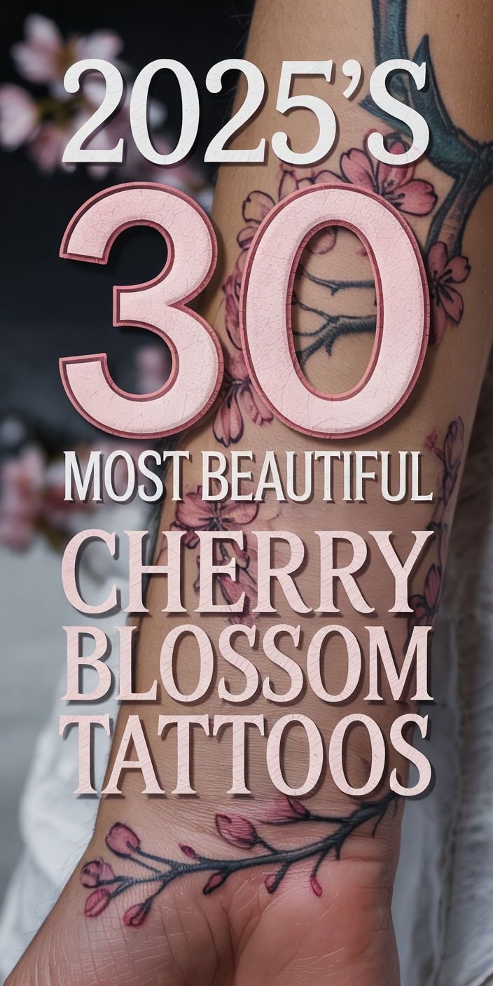 cherry blossom tattoos for women