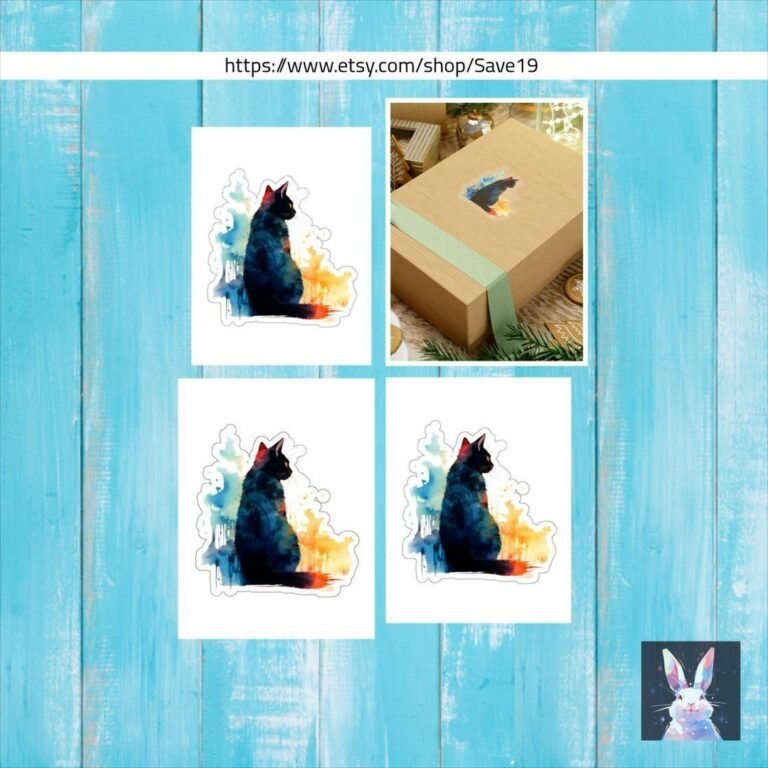 Add some color to your life with our Chromatic Cat Kiss-Cut Stickers! These ado