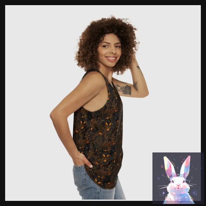 Stay cool and stylish with our Unisex Tank Top (AOP)!  Perfect for any occasion,