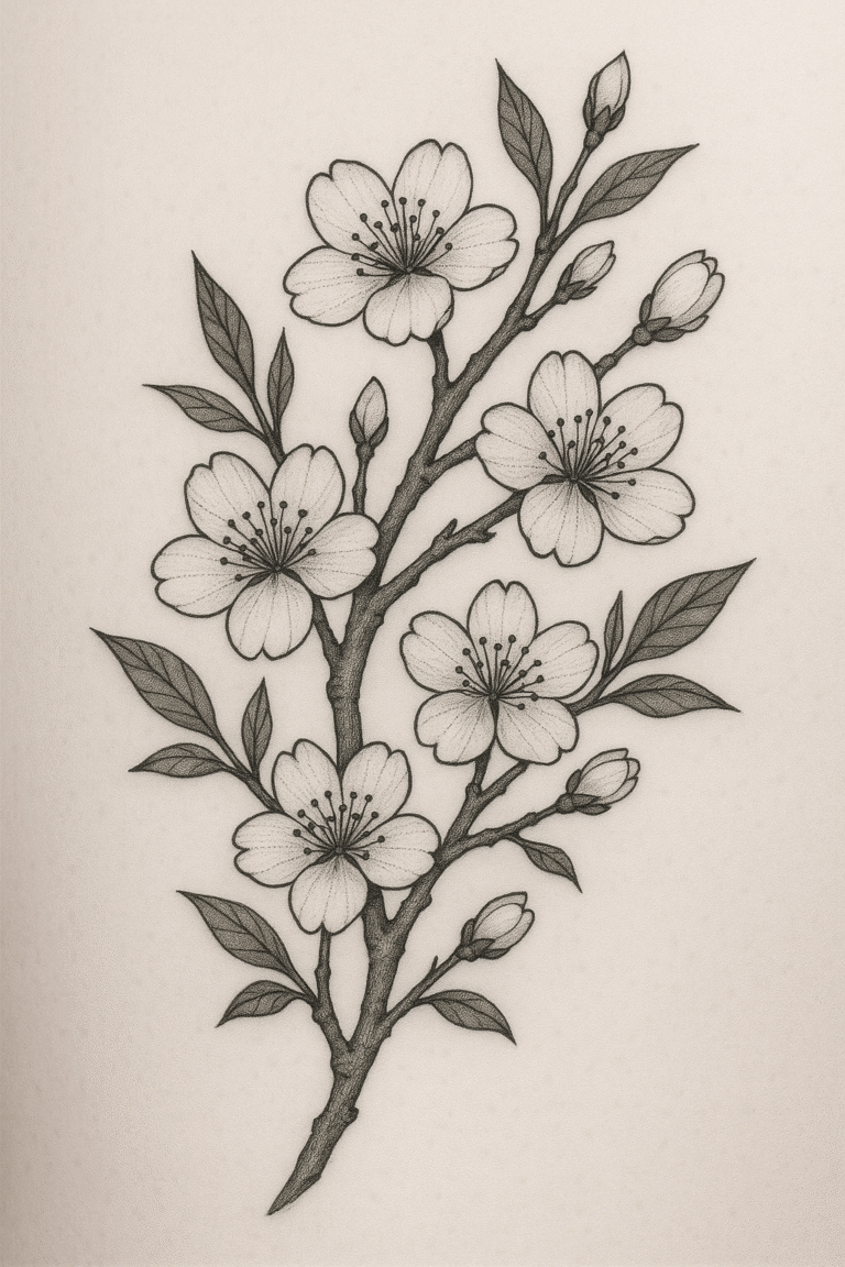cherry blossom tattoos for women