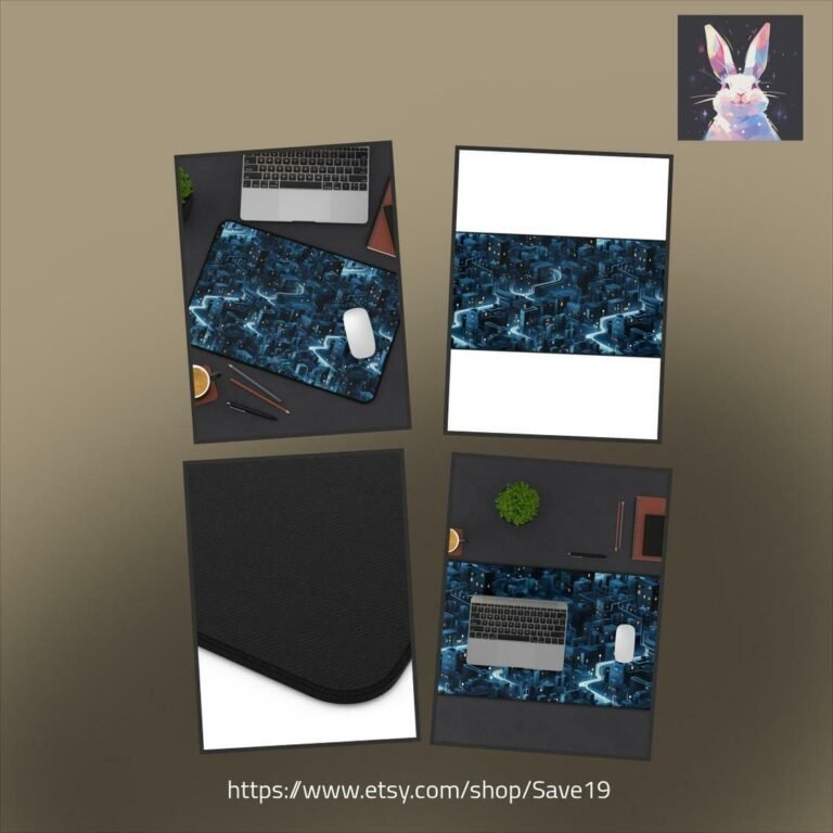 Night Time City Desk Mat
