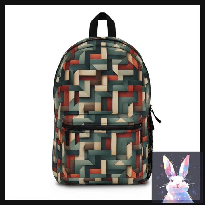 Colorful Geometry Blocks Backpack