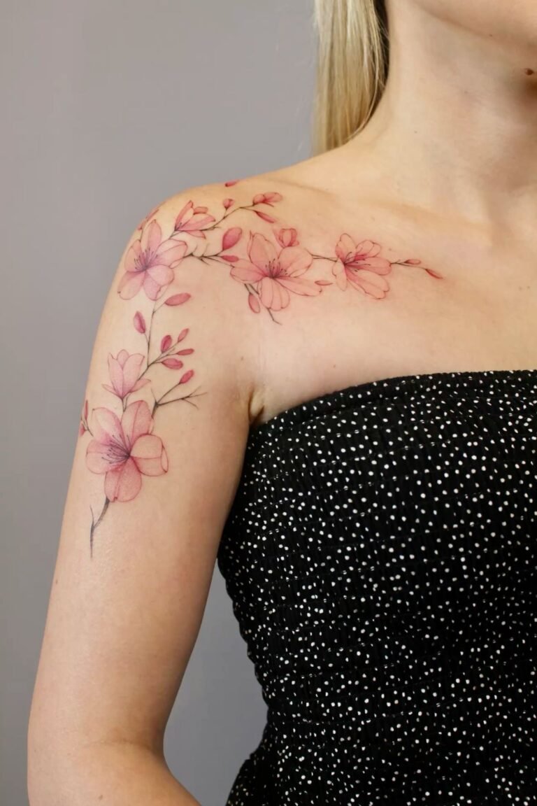 cherry blossom tattoos for women