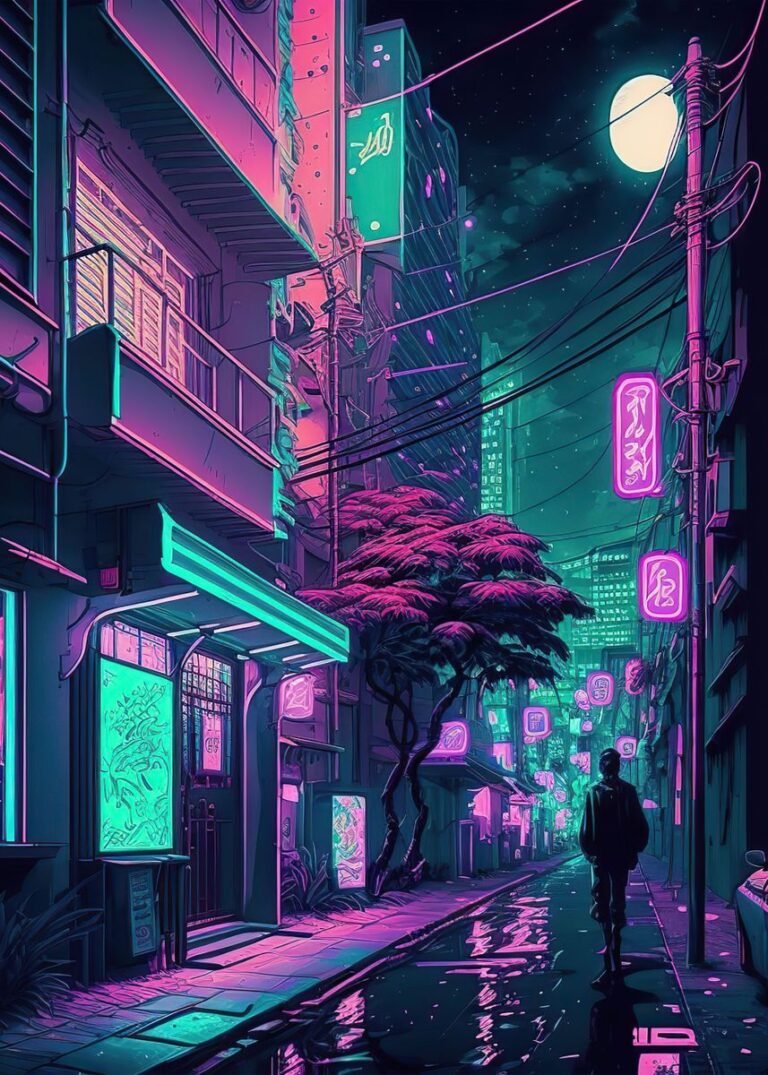 cyberpunk anime wallpaper