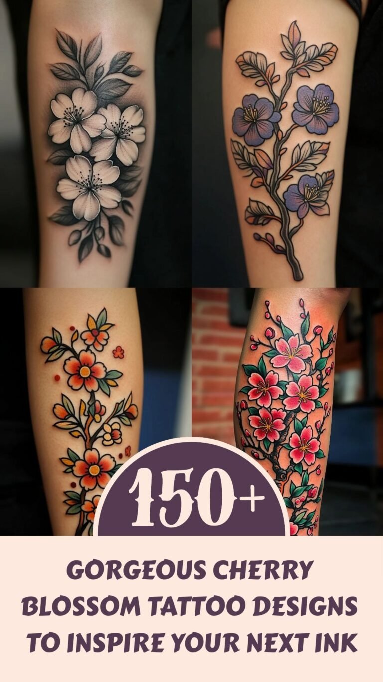 cherry blossom tattoos for women