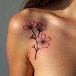 cherry blossom tattoos for women