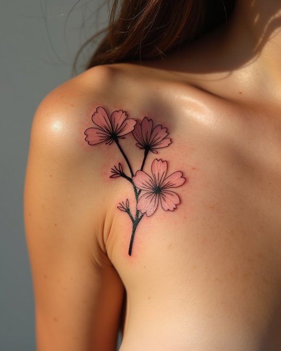 cherry blossom tattoos for women