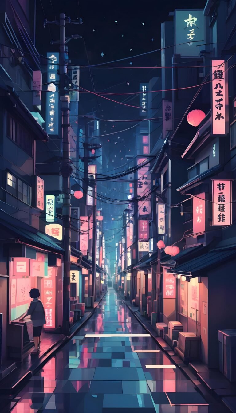 cyberpunk anime wallpaper