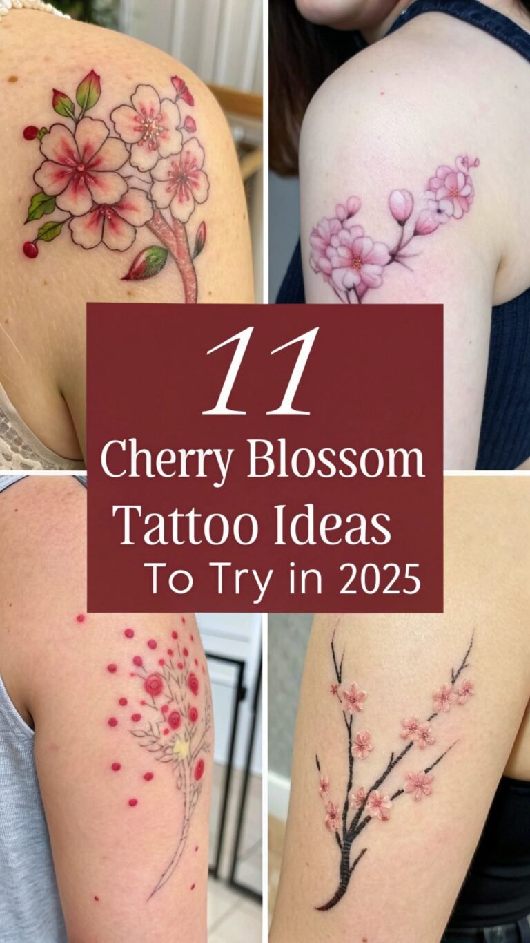 cherry blossom tattoos for women