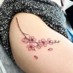 cherry blossom tattoos for women