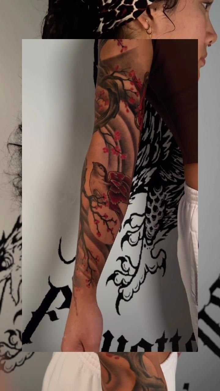 cherry blossom tattoos for women