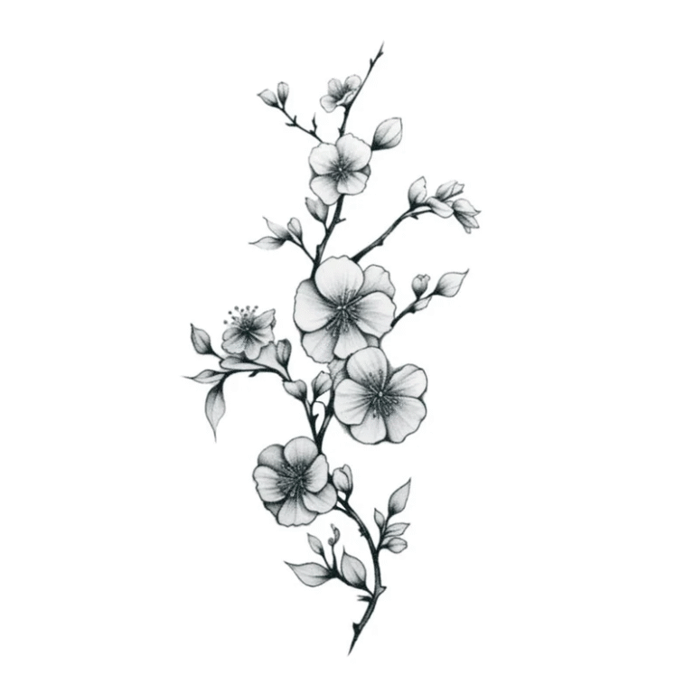 cherry blossom tattoos for women