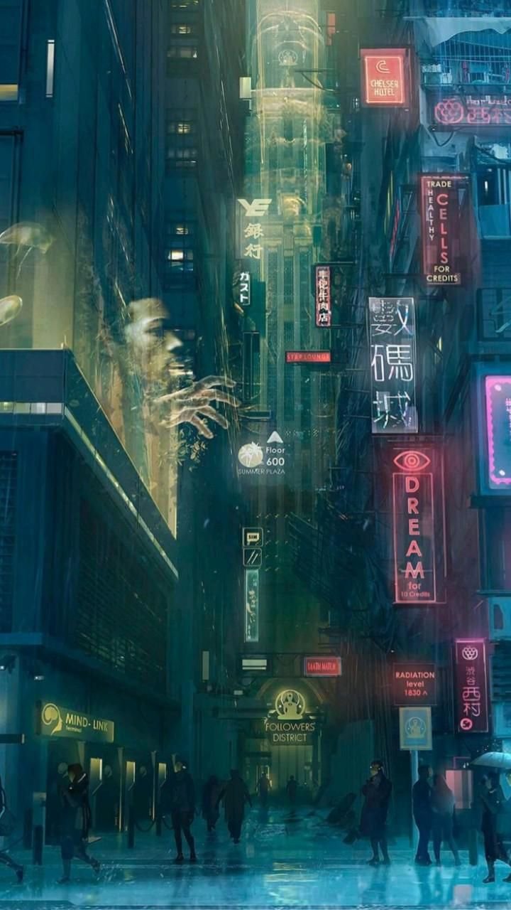 cyberpunk anime wallpaper