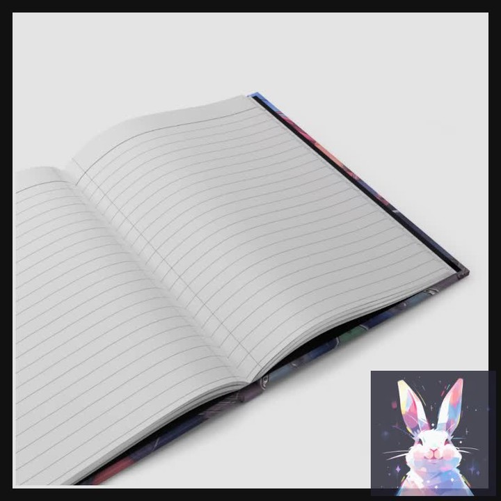 Anime Guitar Girl Hardcover Journal Matte