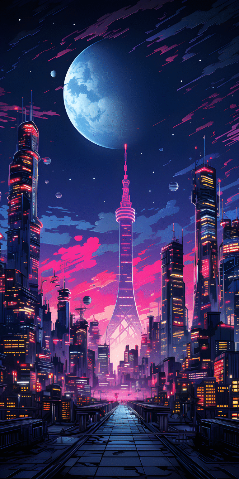 cyberpunk anime wallpaper