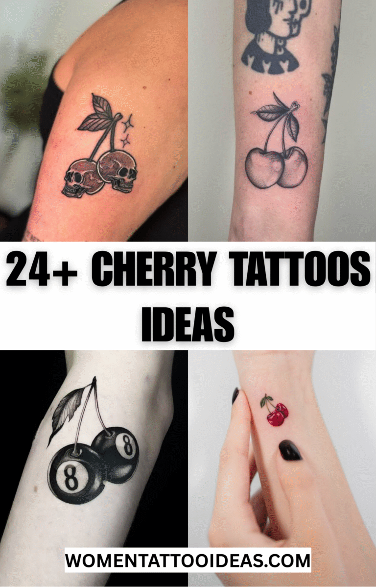 cherry blossom tattoos for women