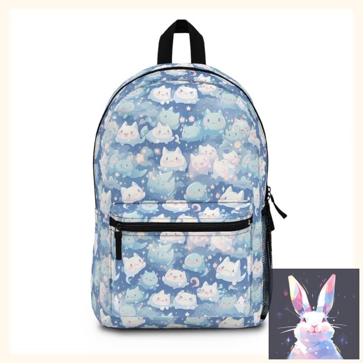 Cute Little Ghost Cats Backpack