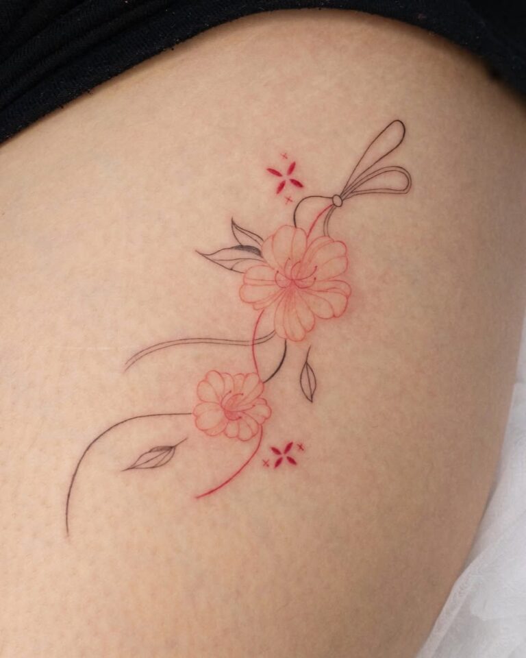 cherry blossom tattoos for women