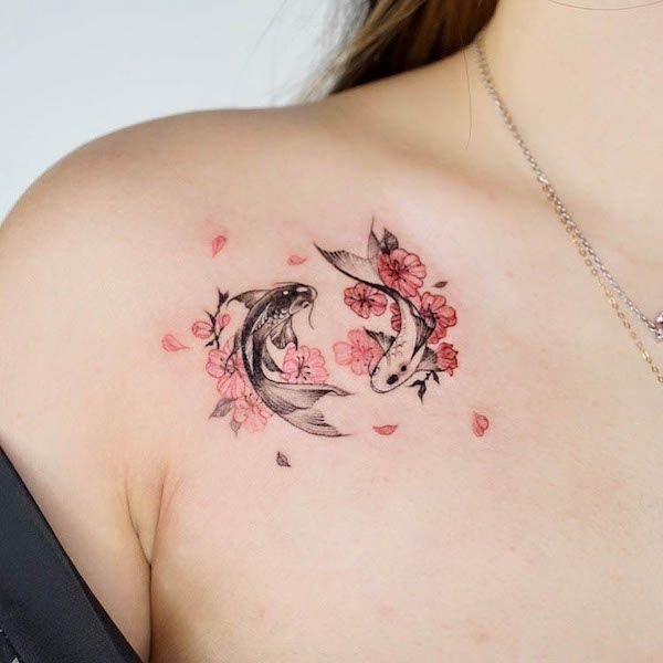 cherry blossom tattoos for women