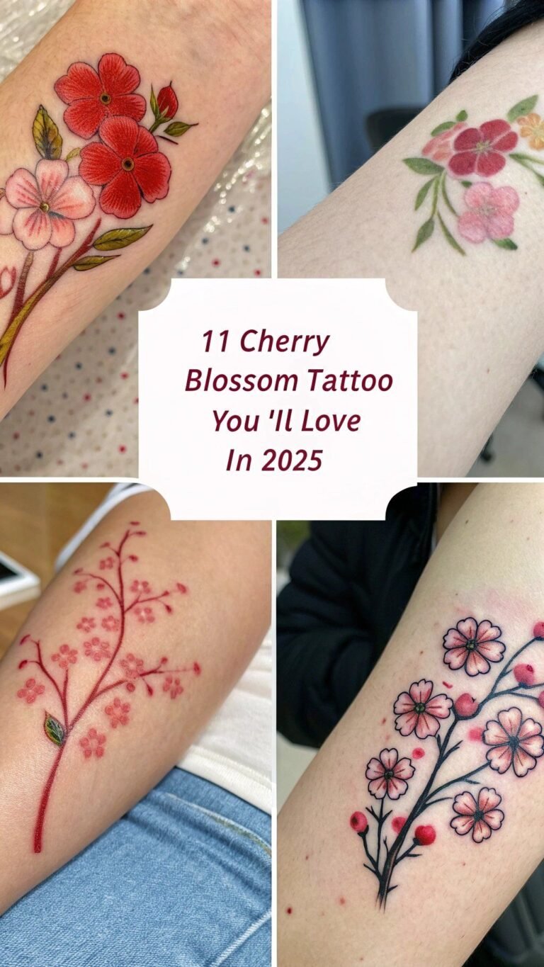 cherry blossom tattoos for women