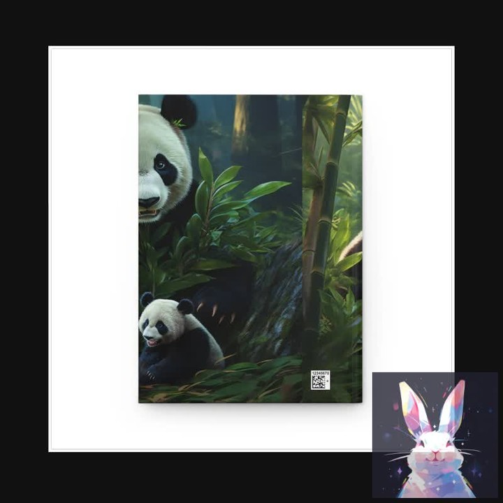 Panda Family Hardcover Journal Matte