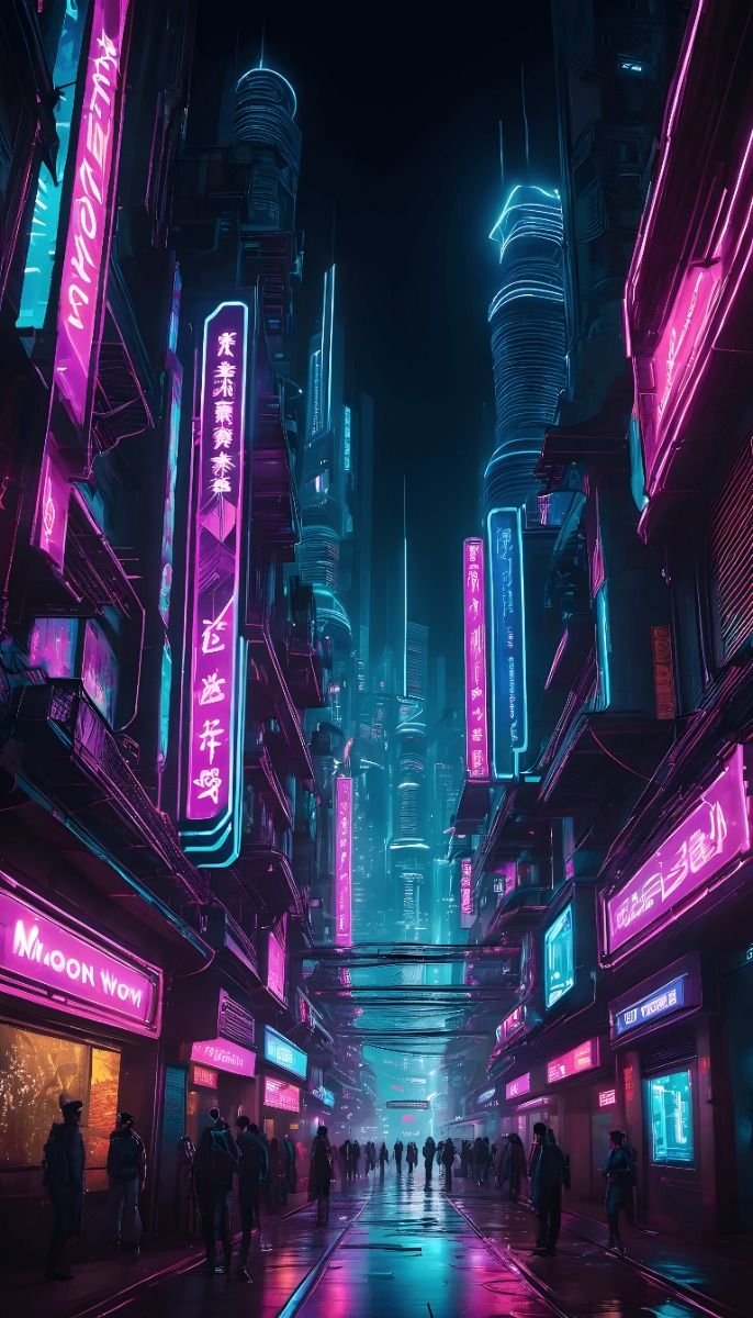 cyberpunk anime wallpaper
