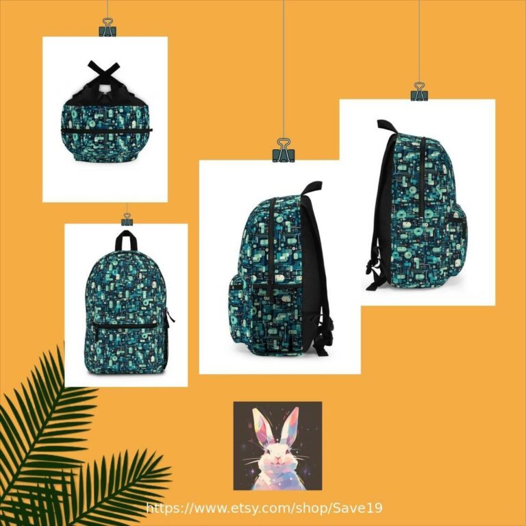 Digital Cartoon Backpack