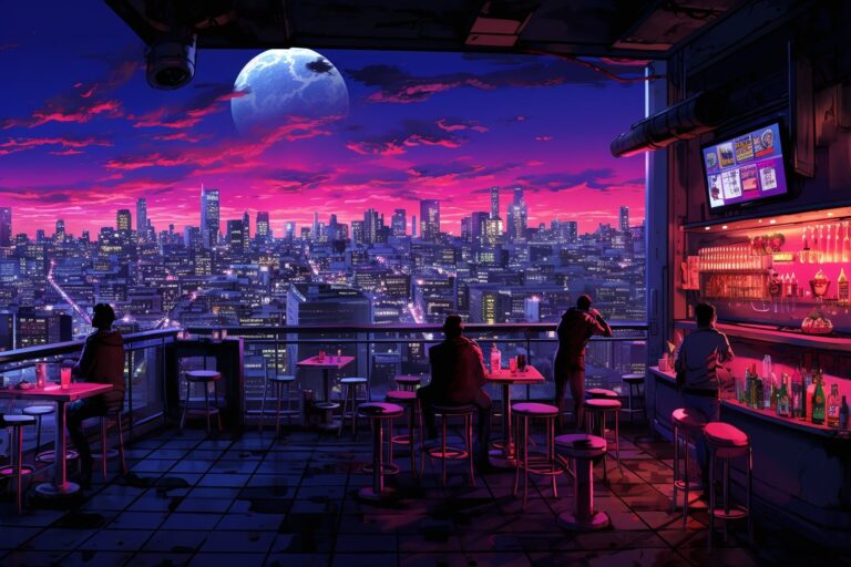cyberpunk anime wallpaper