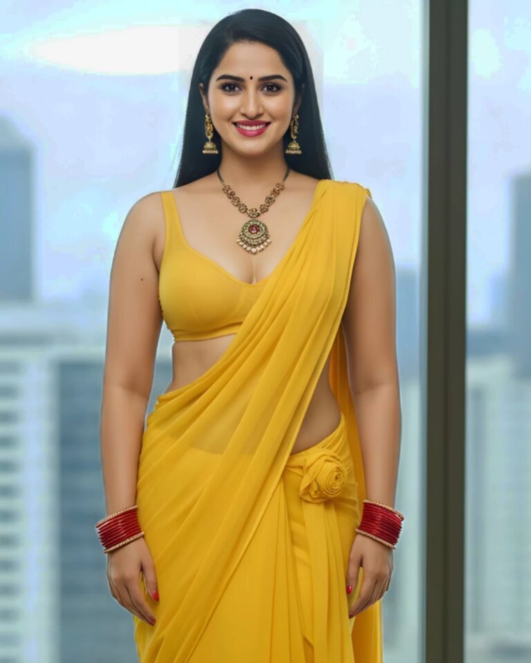 #saree #yellowsaree #traditionalday...
