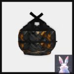 Black and Gold Geometry Backpack