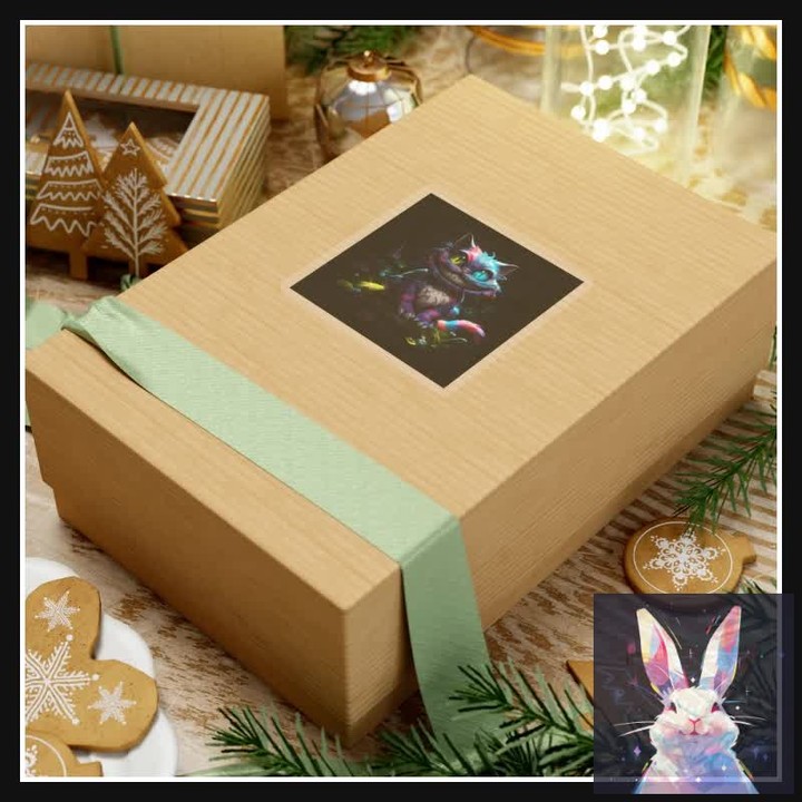 Cheshire Cat Kiss-Cut Stickers