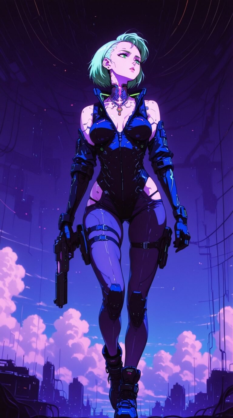 cyberpunk anime wallpaper