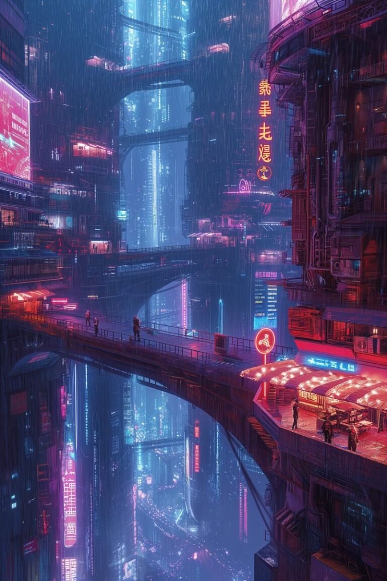 cyberpunk anime wallpaper