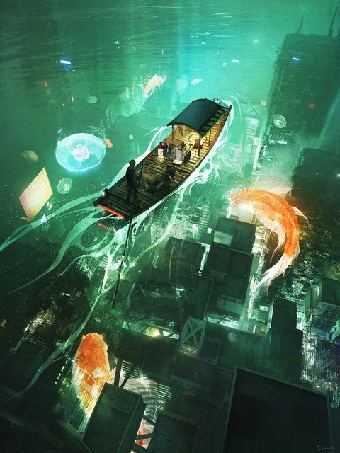 cyberpunk anime wallpaper