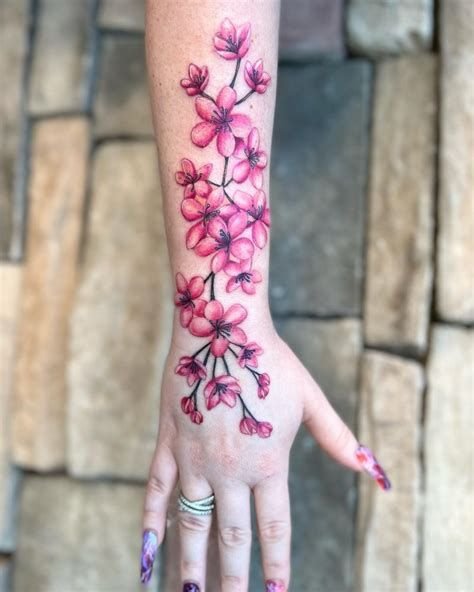 cherry blossom tattoos for women
