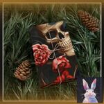 Red Roses and Skulls Goth Gift Wrap Papers