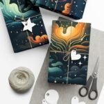 Colorful, Artsy Storm Gift Wrap Papers