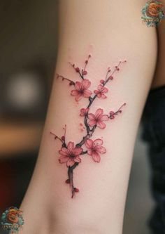 cherry blossom tattoos for women