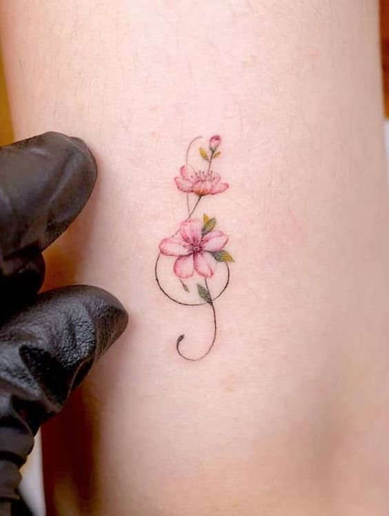 cherry blossom tattoos for women