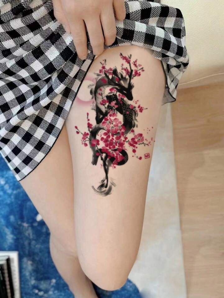 cherry blossom tattoos for women