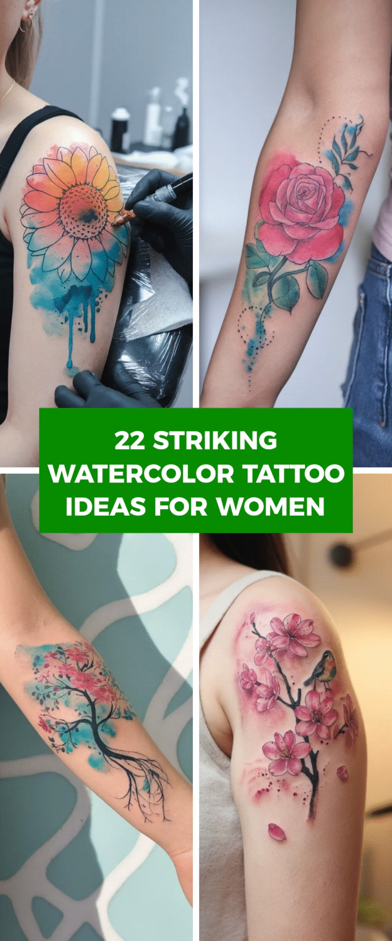 cherry blossom tattoos for women