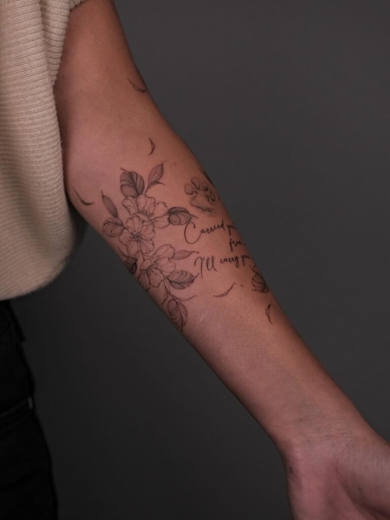 cherry blossom tattoos for women