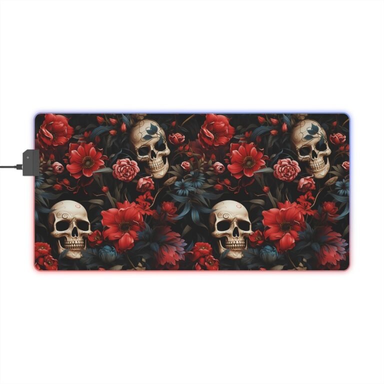 Unbelievable offer! Skulls and Roses LED Gaming Mouse Pad, at an incredible pric