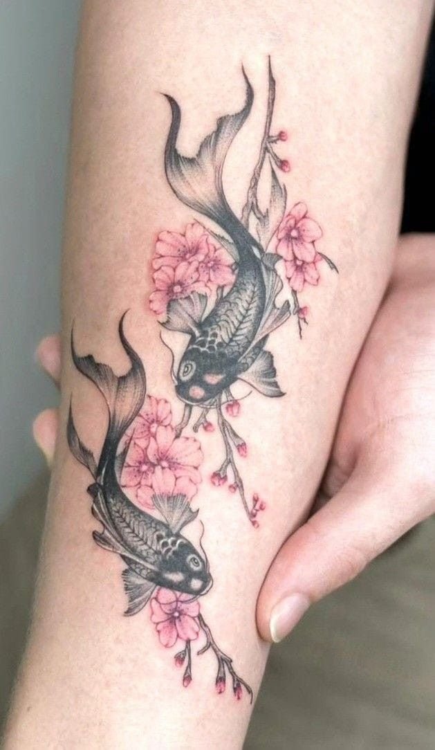 cherry blossom tattoos for women