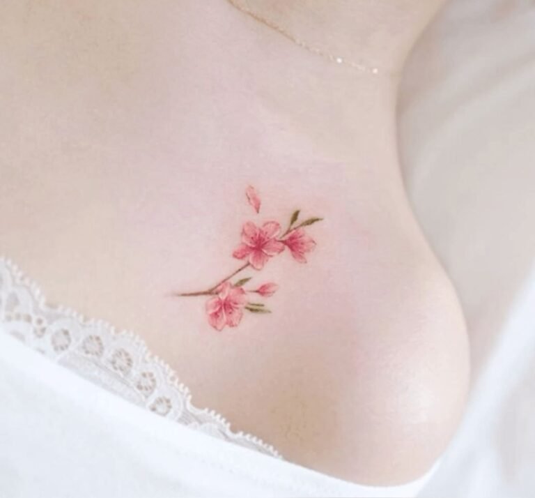 cherry blossom tattoos for women