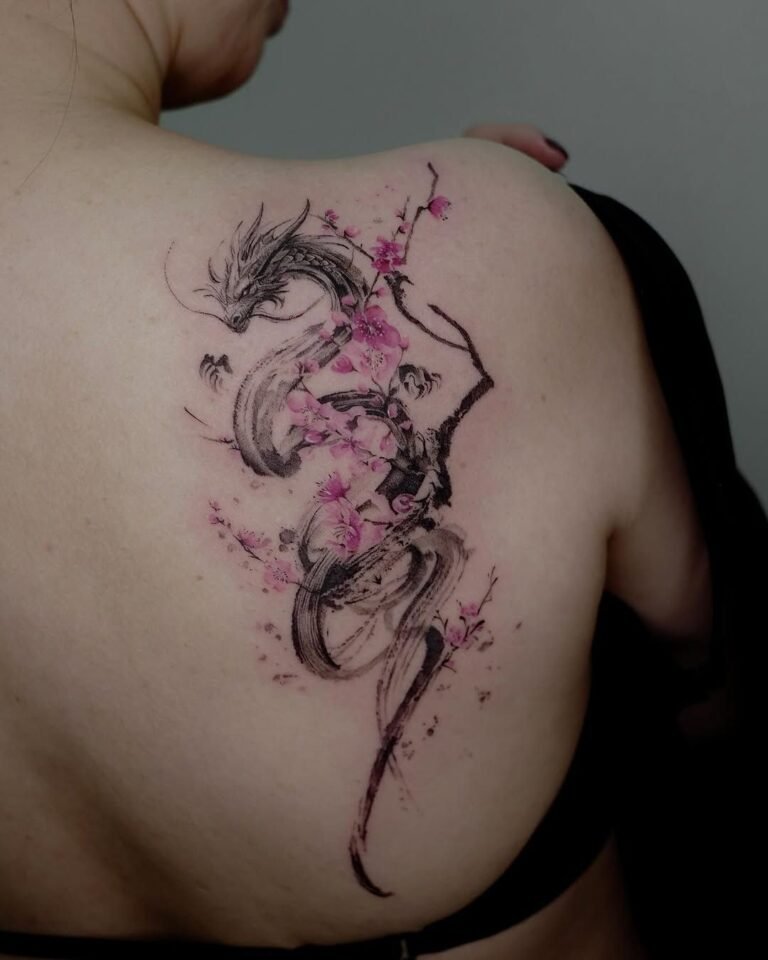 cherry blossom tattoos for women