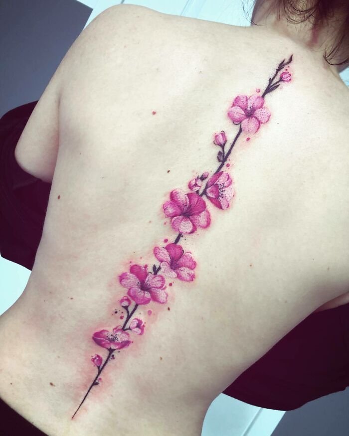 cherry blossom tattoos for women
